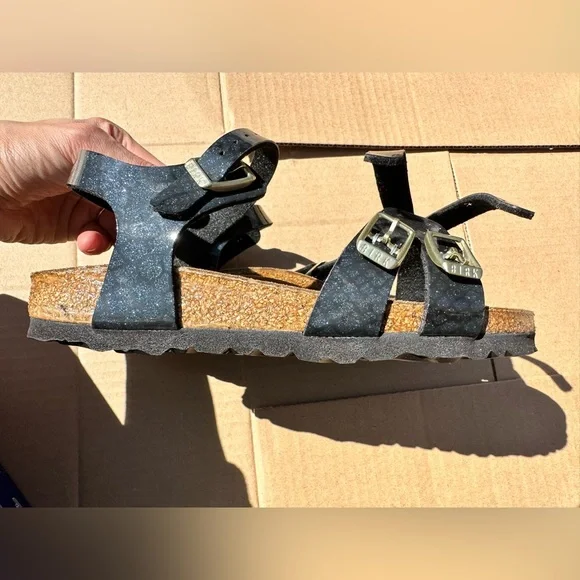 Kumba Birko-Flor Black/Navy, Brand new Birkenstocks. Never worn. Sz 35 - Picture 5 of 7